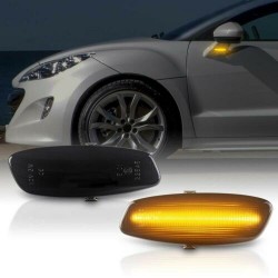 Lampi semnalizare laterala LED fumurii Peugeot 207, 207 CC, SW, 308 I, 308 CC, SW, 408 I, 3008 I, 5008 I, RCZ